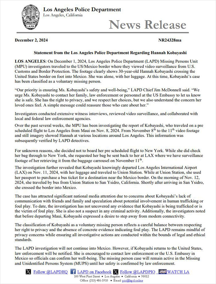 People Who Donated Money To Help Find Hannah Kobayashi Now Demand Refunds: “Return Every Cent” People Who Donated Money To Help Find Hannah Kobayashi Now Demand Refunds: “Return Every Cent”