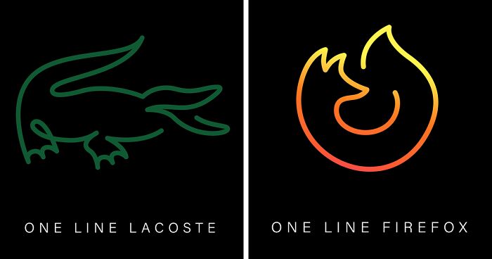 Our 37 Famous Logos, Drawn With One Line