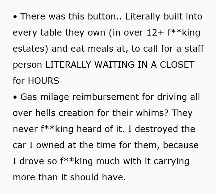 Person Who Worked For "The Richest Of The Rich" Shares How Hellish Their Job Truly Was