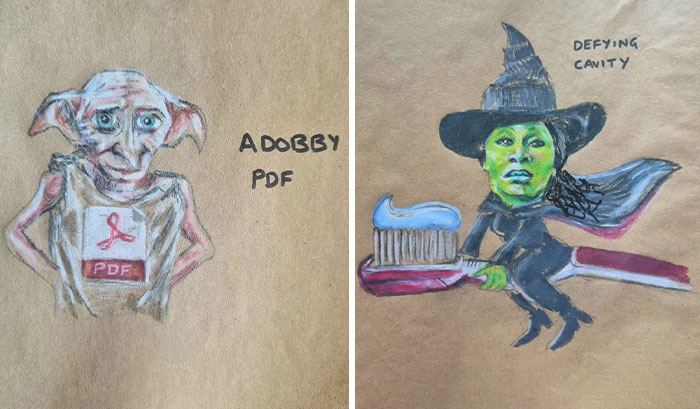 Yet Another 40 Dad Jokes And Puns That I Drew On My Daughters’ Sandwich Bags