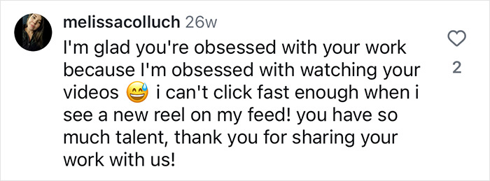 Comment expressing appreciation for a hairdresser's videos and talent, emphasizing a safe and inclusive space. Comment expressing appreciation for a hairdresser's videos and talent, emphasizing a safe and inclusive space.