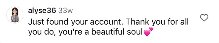 Instagram comment appreciating an inclusive hairdresser for creating a safe space. Instagram comment appreciating an inclusive hairdresser for creating a safe space.