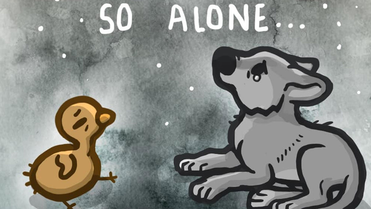 “How Turkey Met Wolf”: A Comic By Kitty Moon That Might Touch Your Heart