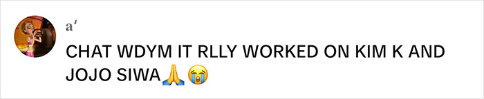 Text exchange discussing the impact of the celebrity "ignore list" on JoJo Siwa. Text exchange discussing the impact of the celebrity "ignore list" on JoJo Siwa.