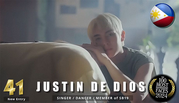 Young man ranked among the most handsome men of 2024, with platinum blonde hair, resting on a couch. Young man ranked among the most handsome men of 2024, with platinum blonde hair, resting on a couch.