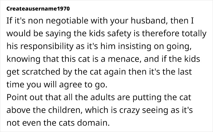 Text discussion on family dynamics involving a hostile cat during Christmas. Text discussion on family dynamics involving a hostile cat during Christmas.