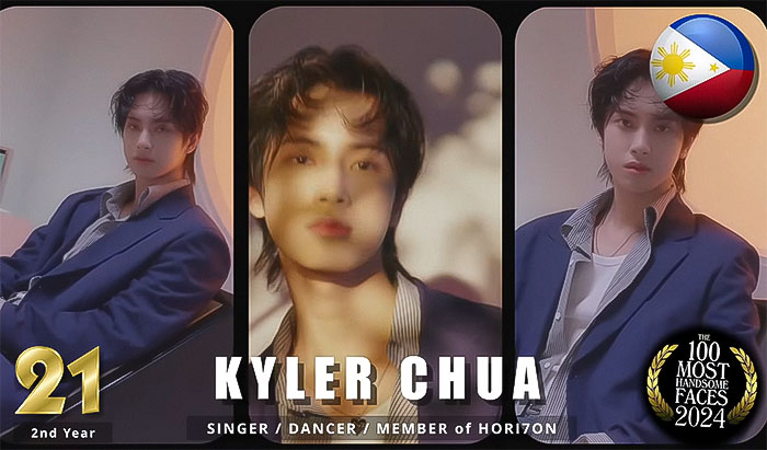 Kyler Chua ranked as one of the most handsome men of 2024 by ‘The Independent Critics,’ in a blue outfit with styled hair. Kyler Chua ranked as one of the most handsome men of 2024 by ‘The Independent Critics,’ in a blue outfit with styled hair.