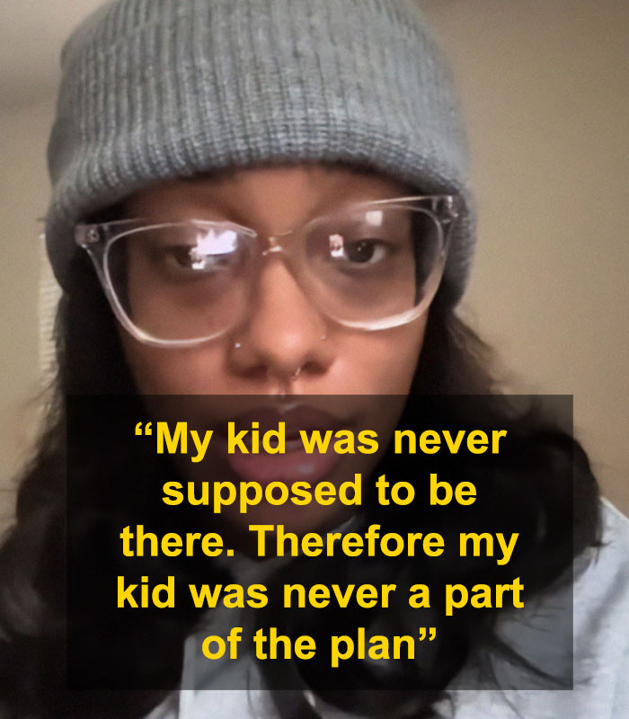 Woman wearing glasses and beanie responding to son’s Christmas pyjamas controversy. Woman wearing glasses and beanie responding to son’s Christmas pyjamas controversy.