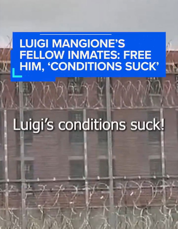 “Complete Chaos”: Luigi Mangione’s Inmates Expose His “Terrible” Conditions During Live Broadcast “Complete Chaos”: Luigi Mangione’s Inmates Expose His “Terrible” Conditions During Live Broadcast