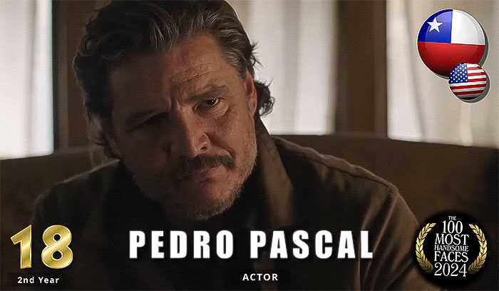 “Man ranked 18th by ‘The Independent Critics’ in 2024 for most handsome faces, with expressive look, wearing a brown shirt.” “Man ranked 18th by ‘The Independent Critics’ in 2024 for most handsome faces, with expressive look, wearing a brown shirt.”