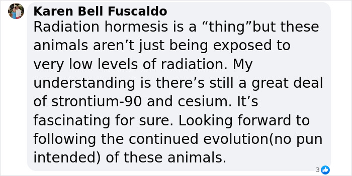 Comment on Chornobyl dogs' genetic differences due to radiation exposure. Comment on Chornobyl dogs' genetic differences due to radiation exposure.