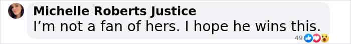 Comment expressing support for Justin Baldoni in ongoing legal matter. Comment expressing support for Justin Baldoni in ongoing legal matter.