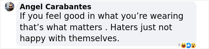 Comment by Angel Carabantes about confidence and self-expression in fashion. Comment by Angel Carabantes about confidence and self-expression in fashion.