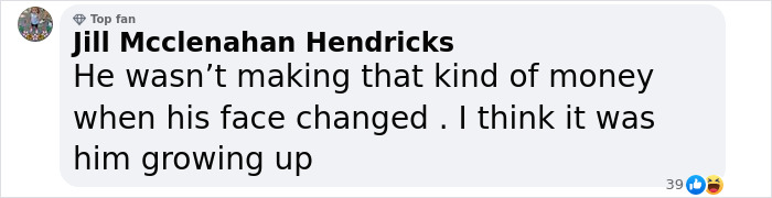 Comment reacting to Matt Rife's look and plastic surgery rumors, discussing his facial changes. Comment reacting to Matt Rife's look and plastic surgery rumors, discussing his facial changes.