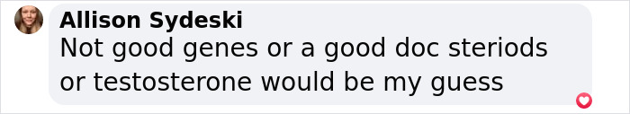Comment speculating on Matt Rife's drastic look, mentioning genes, doctor, steroids, and testosterone. Comment speculating on Matt Rife's drastic look, mentioning genes, doctor, steroids, and testosterone.