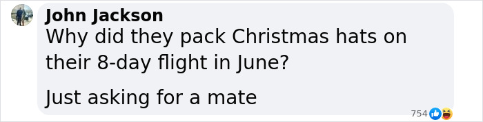 Festive Photo Of Stranded Astronauts Sparks Conspiracy Theories: “Something Fishy Is Going On” Festive Photo Of Stranded Astronauts Sparks Conspiracy Theories: “Something Fishy Is Going On”