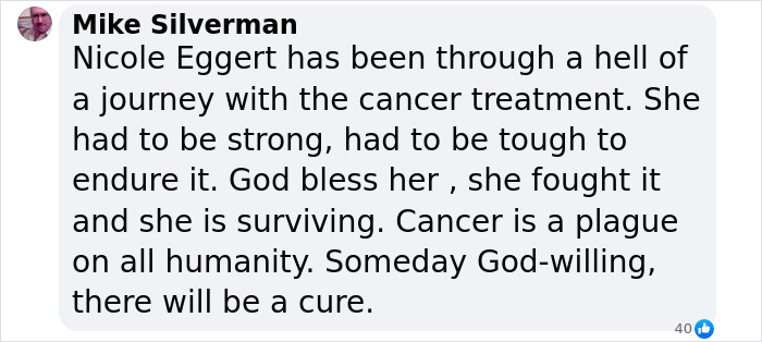 Nicole Eggert's cancer journey comment highlights her strength and survival. Nicole Eggert's cancer journey comment highlights her strength and survival.