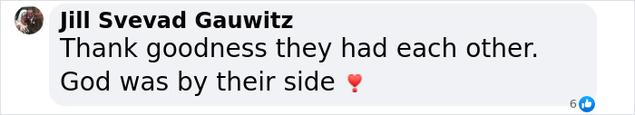 "Comment praising man and kitten's survival, highlighting divine support with heart emoji. "Comment praising man and kitten's survival, highlighting divine support with heart emoji.