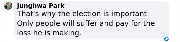 Comment on South Korea's President declaring martial law and its impact on the public. Comment on South Korea's President declaring martial law and its impact on the public.