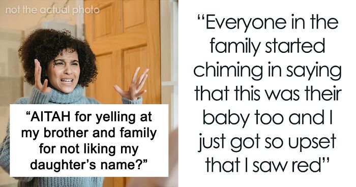 Woman Furious At Family After They Laugh At Her Baby’s Name | Bored Panda