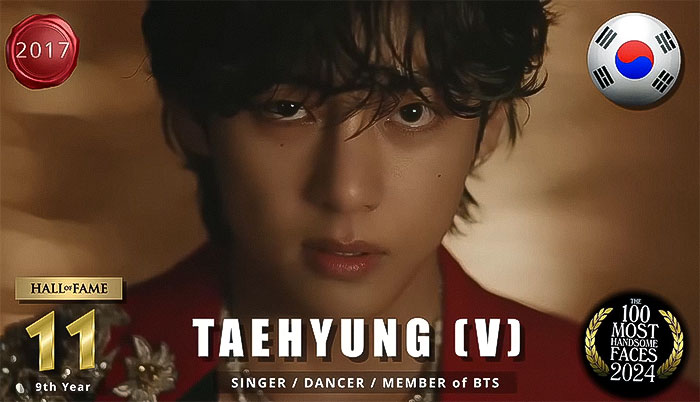 Portrait of a man named Taehyung, ranked as one of the most handsome men of 2024 by The Independent Critics. Portrait of a man named Taehyung, ranked as one of the most handsome men of 2024 by The Independent Critics.