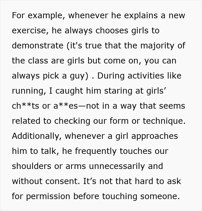 Text excerpt discussing inappropriate behavior related to teacher-clocking-periods. Text excerpt discussing inappropriate behavior related to teacher-clocking-periods.