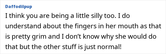 Comment by user Daffodilsup about parenting concerns involving in-laws. Comment by user Daffodilsup about parenting concerns involving in-laws.