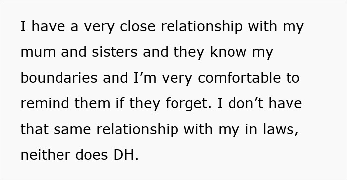 Text expressing discomfort with in-laws and preference for personal boundaries with family. Text expressing discomfort with in-laws and preference for personal boundaries with family.