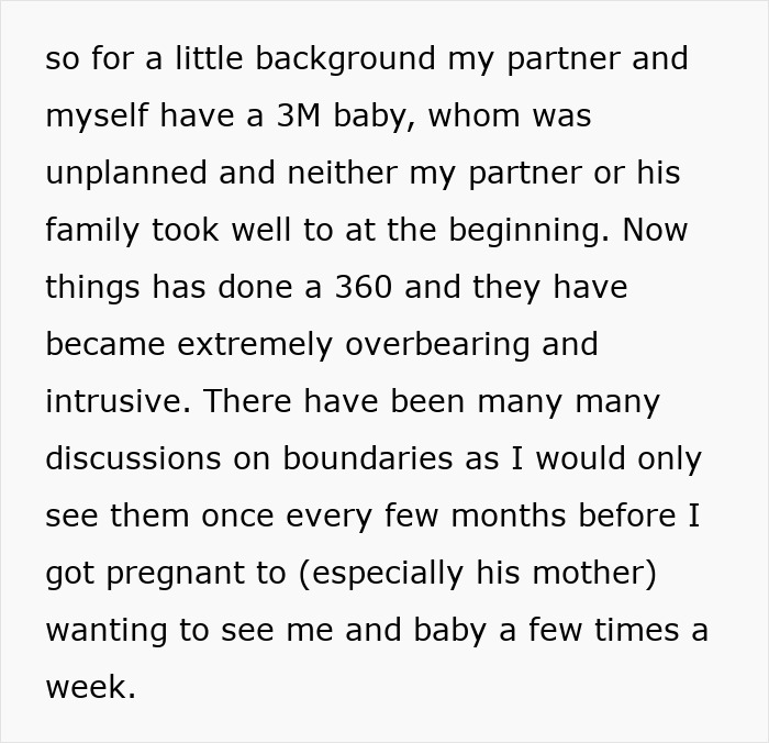 Text venting about partner's overbearing family dynamics and boundary issues with his mother. Text venting about partner's overbearing family dynamics and boundary issues with his mother.