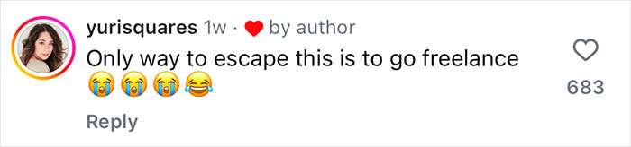 Comment discusses oppressive work rules in Japan, suggesting freelancing as an escape, with crying and laughing emojis. Comment discusses oppressive work rules in Japan, suggesting freelancing as an escape, with crying and laughing emojis.