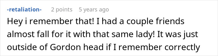 Comment about friends nearly scammed over apartment by a lady near Gordon Head. Comment about friends nearly scammed over apartment by a lady near Gordon Head.