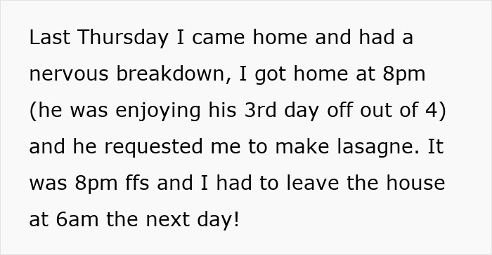 Text about relationship issues when a boyfriend refuses to help, leaving woman overwhelmed. Text about relationship issues when a boyfriend refuses to help, leaving woman overwhelmed.