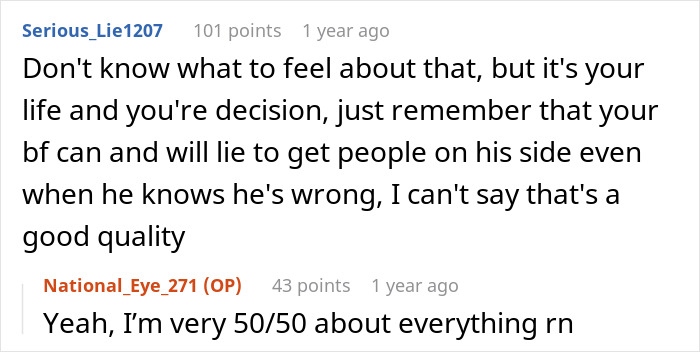 Reddit comments on relationship issues between GF and BF about a birthday perfume misunderstanding. Reddit comments on relationship issues between GF and BF about a birthday perfume misunderstanding.