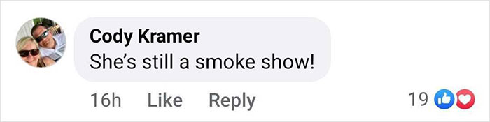 Facebook comment supporting former Playboy model Kendra Wilkinson against weight gain criticism. Facebook comment supporting former Playboy model Kendra Wilkinson against weight gain criticism.