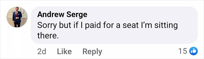 Comment on seat swap refusal during flight dispute, 15 likes. Comment on seat swap refusal during flight dispute, 15 likes.