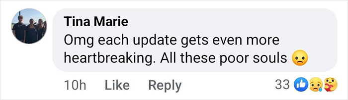 Social media comment expressing sorrow about young crash victims. Social media comment expressing sorrow about young crash victims.
