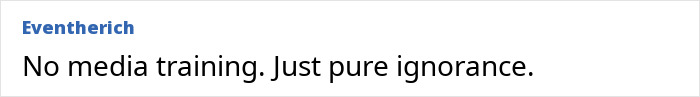 Text on screen saying, "No media training. Just pure ignorance," related to Blake Lively blackface controversy. Text on screen saying, "No media training. Just pure ignorance," related to Blake Lively blackface controversy.