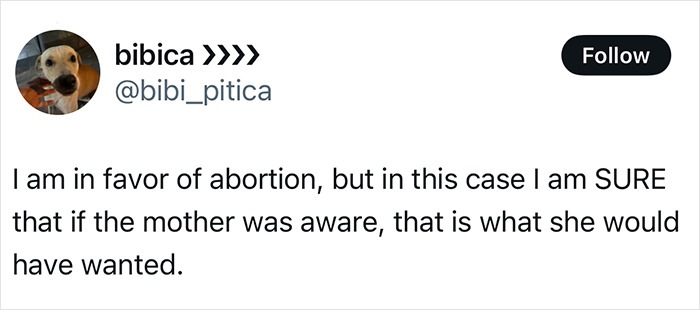 Tweet discussing the ethical debate over keeping a pregnant woman on life support to save the baby. Tweet discussing the ethical debate over keeping a pregnant woman on life support to save the baby.