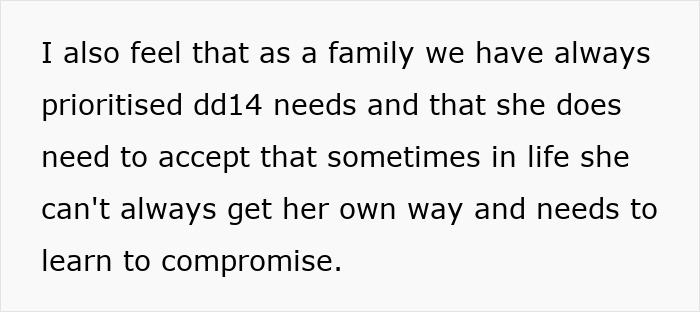 Text discussing family priorities and the need for compromise related to squatters' rights. Text discussing family priorities and the need for compromise related to squatters' rights.