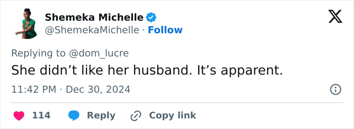 Tweet from Shemeka Michelle commenting on wife kissing singer on stage. Tweet from Shemeka Michelle commenting on wife kissing singer on stage.