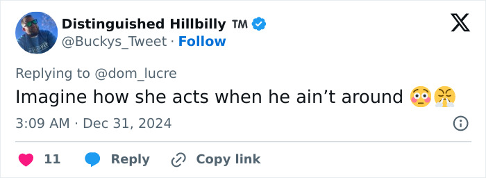 Tweet questioning wife's behavior after she kisses singer on stage. Tweet questioning wife's behavior after she kisses singer on stage.