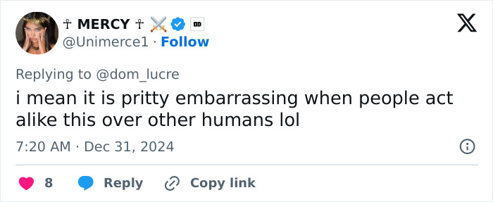 Social media post discussing embarrassment over people’s reactions to public affection. Social media post discussing embarrassment over people’s reactions to public affection.