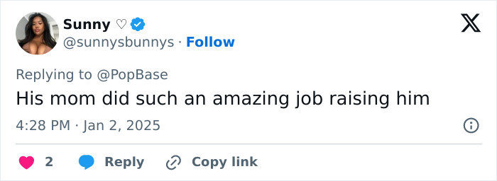 A tweet reply praising Tom Holland, highlighting his qualities and upbringing. A tweet reply praising Tom Holland, highlighting his qualities and upbringing.