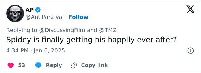 Social media post speculating engagement news about a popular couple. Social media post speculating engagement news about a popular couple.