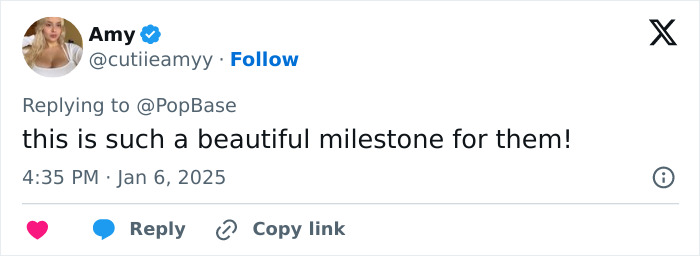 Tweet celebrating Zendaya and Tom Holland's engagement milestone. Tweet celebrating Zendaya and Tom Holland's engagement milestone.