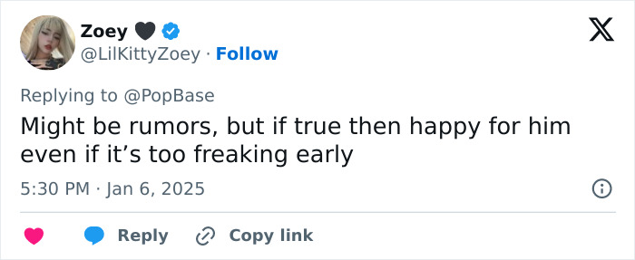 Tweet by Zoey expressing doubt about Zendaya and Tom Holland engagement rumors. Tweet by Zoey expressing doubt about Zendaya and Tom Holland engagement rumors.