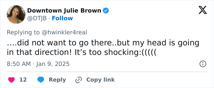 Tweet responding to Henry Winkler about shocking LA wildfires and arsonists caught on camera. Tweet responding to Henry Winkler about shocking LA wildfires and arsonists caught on camera.