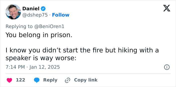 Tweet discussing young men and a fire incident at La Palisades, sparking conspiracy theories. Tweet discussing young men and a fire incident at La Palisades, sparking conspiracy theories.
