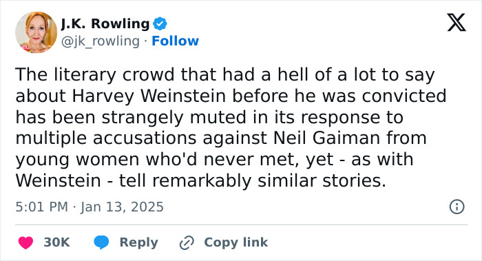 "I'm Horrified": People React To Neil Gaiman's Abuse Allegations As J.K. Rowling Speaks Out "I'm Horrified": People React To Neil Gaiman's Abuse Allegations As J.K. Rowling Speaks Out