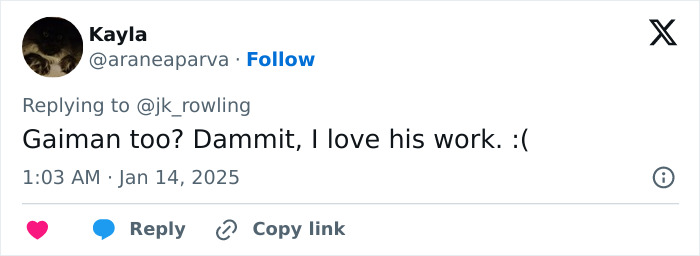 "I'm Horrified": People React To Neil Gaiman's Abuse Allegations As J.K. Rowling Speaks Out "I'm Horrified": People React To Neil Gaiman's Abuse Allegations As J.K. Rowling Speaks Out